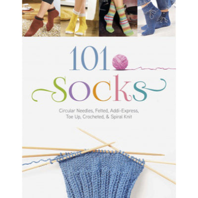 101 socks circular needles felted addi-express toe up crocheted and spiral knit