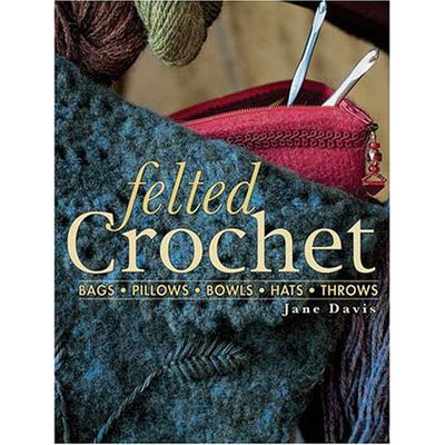 felted crochet book cover